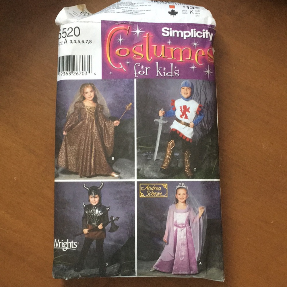 💥3/20💥 Simplicity Costumes For Kids Size A FREE shipping